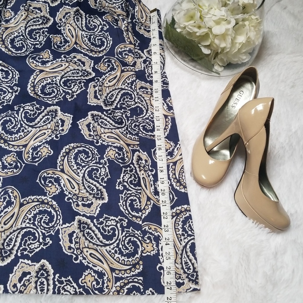 Ann Taylor Loft Paisley Print Sleeveless Dress - Picture 5 of 8